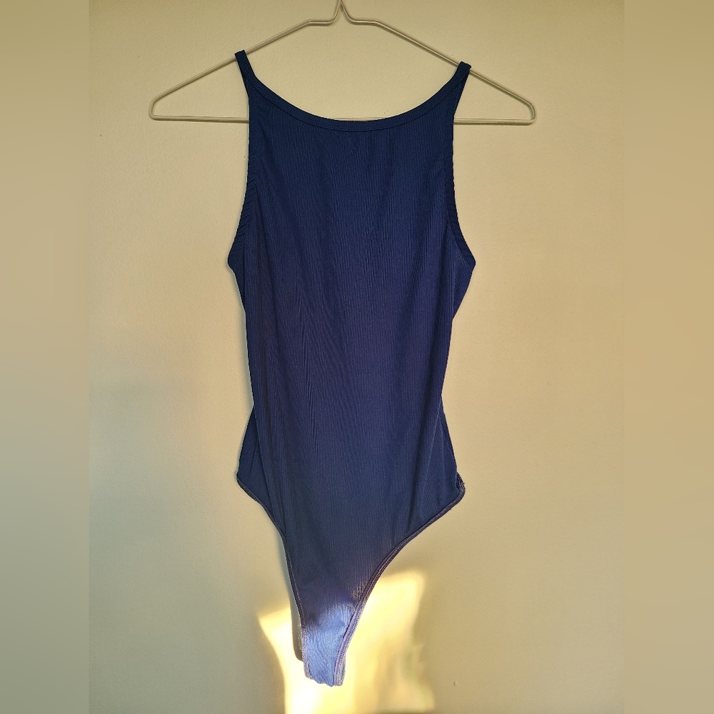 ⚡️SOLD⚡️Highcut open back body suit